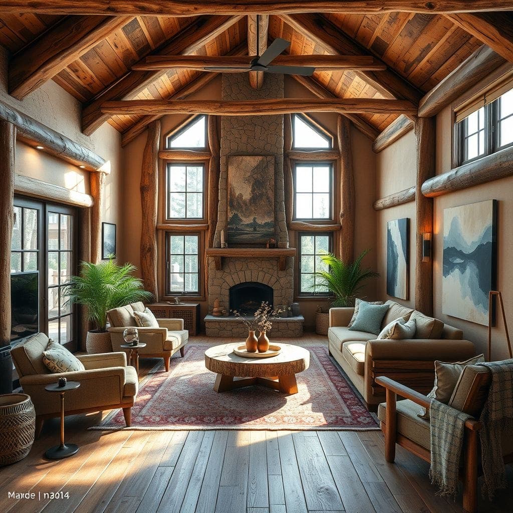 Rustic Living Room design example 2