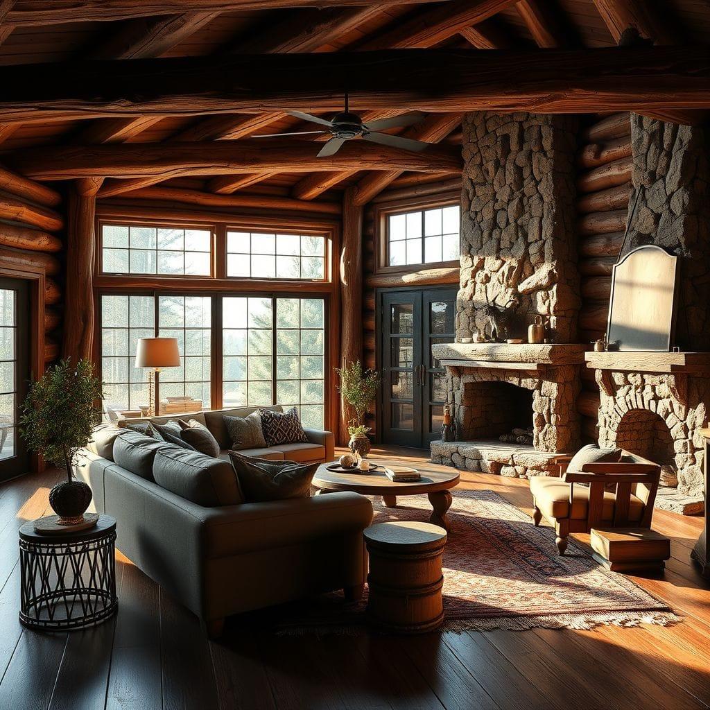 Rustic Living Room design example 3