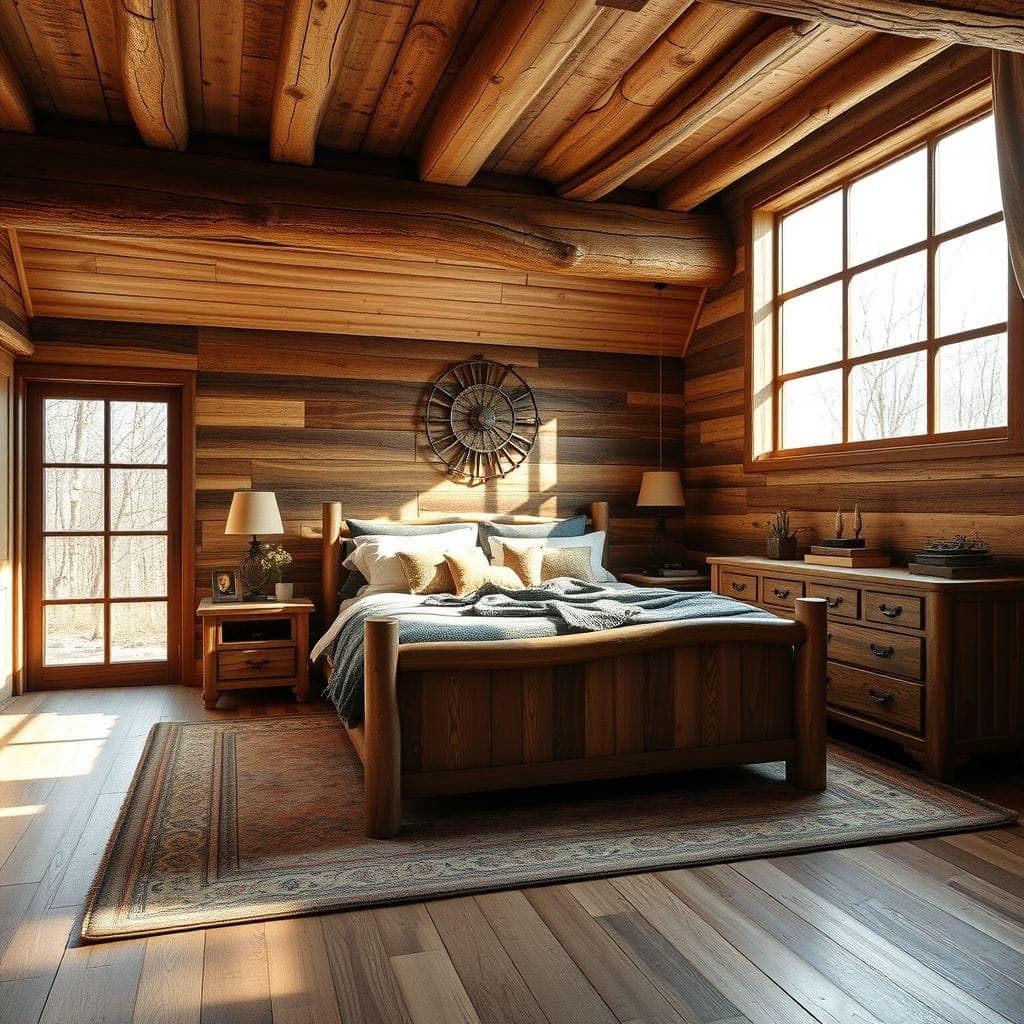 Rustic Master Bedroom design example 3
