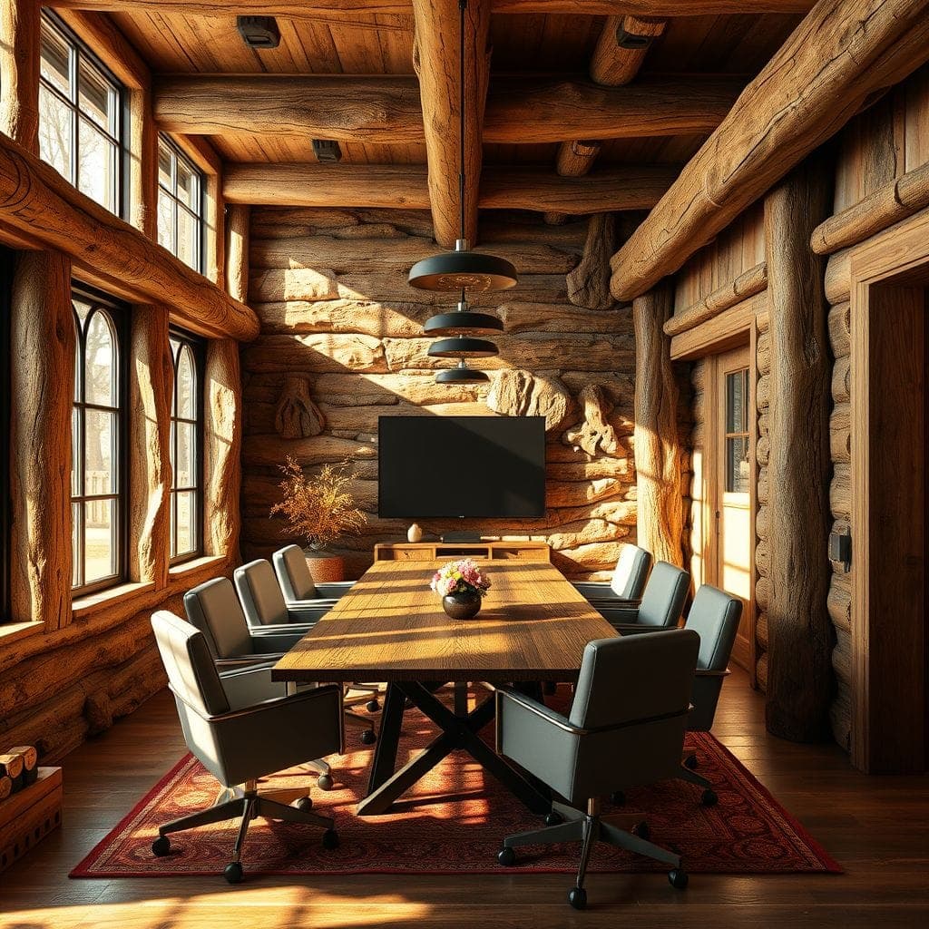 Rustic Meeting Room design example 2