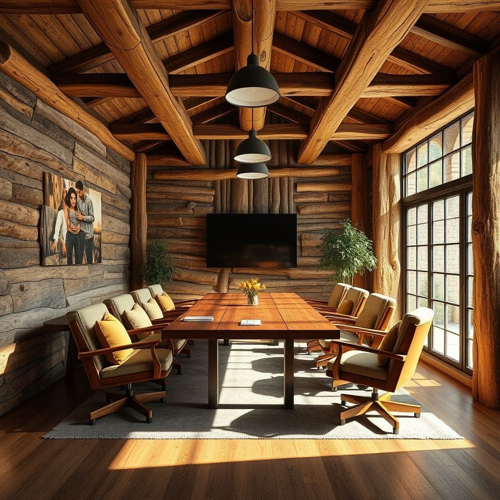 Rustic Meeting Room design example 4