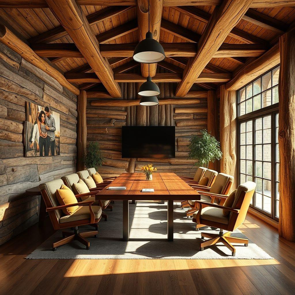 Rustic Meeting Room design example 4