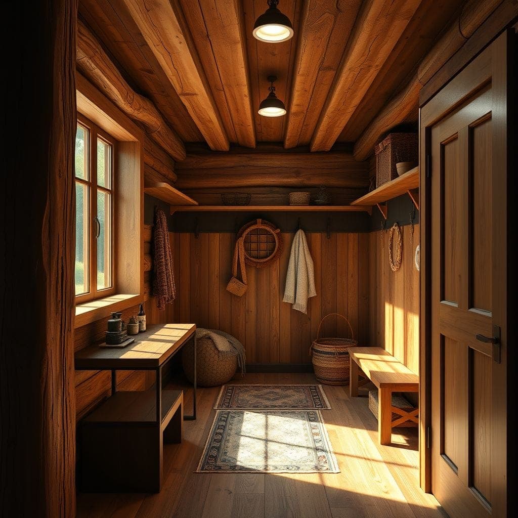 Rustic Mudroom design example 1