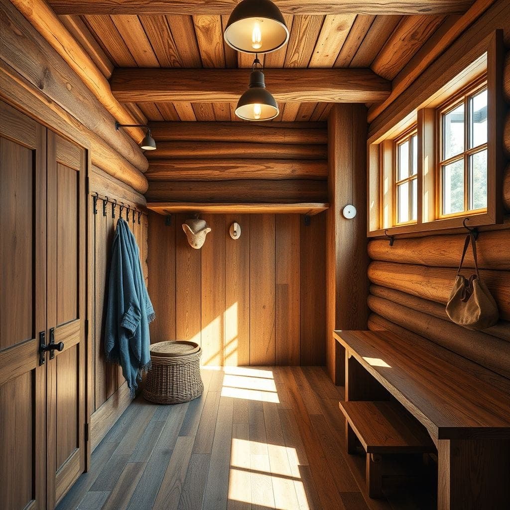 Rustic Mudroom design example 3