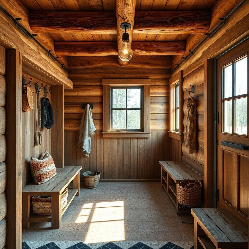 Rustic Mudroom design example 4
