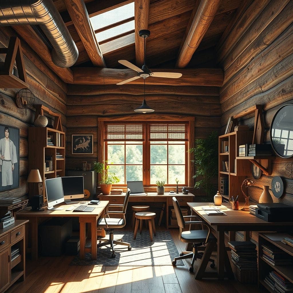 Rustic Office design example 3