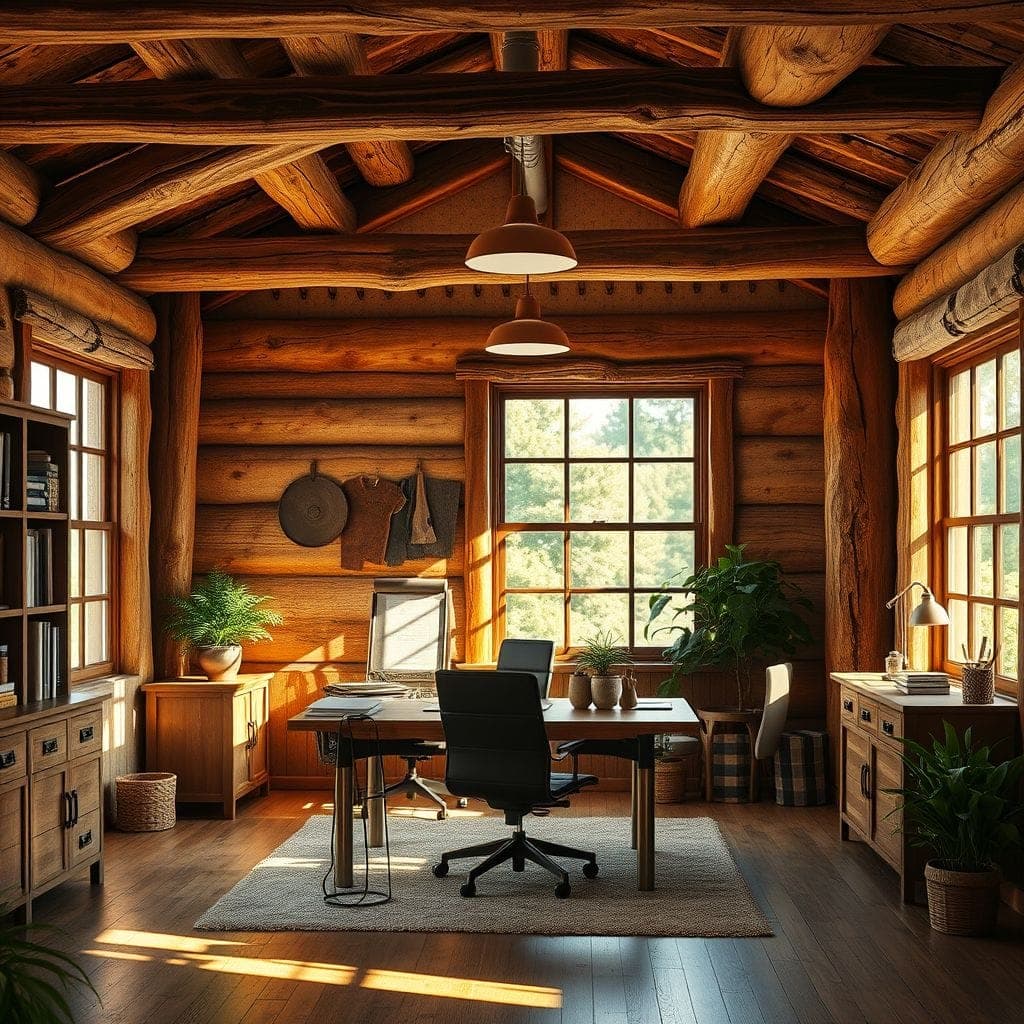 Rustic Office design example 4