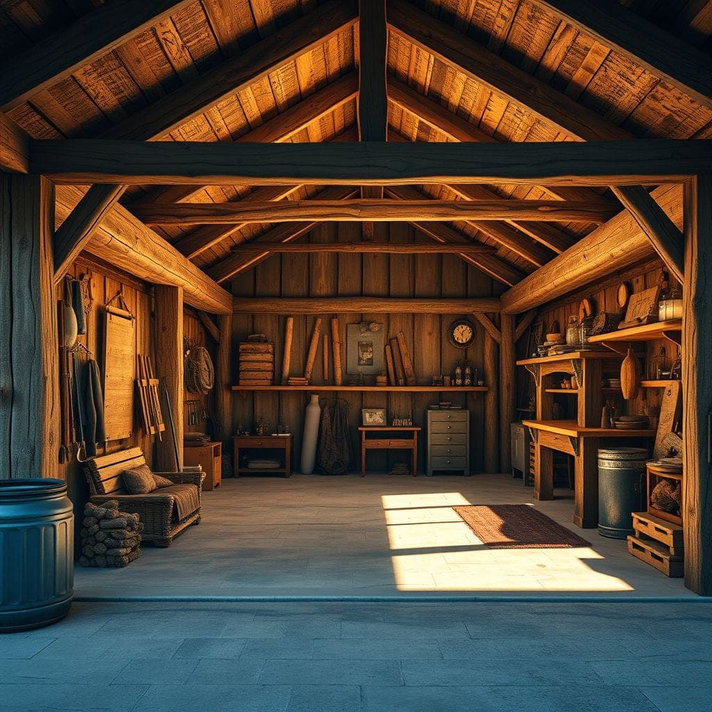 Rustic Outdoor Garage design example 1