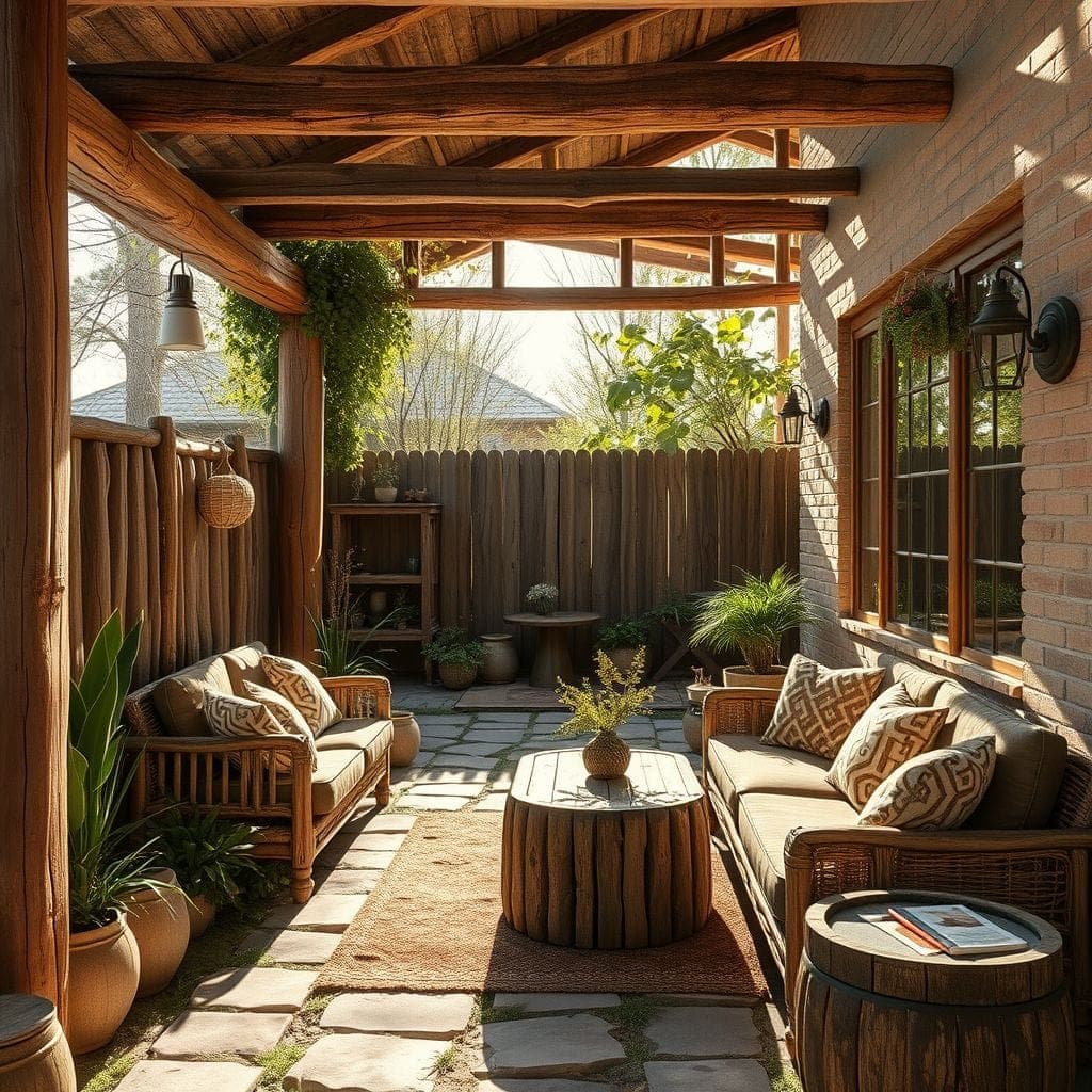 Rustic Outdoor Garden design example 2
