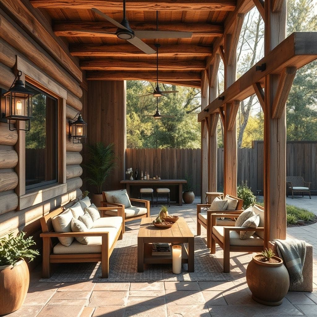 Rustic Outdoor Patio design example 2