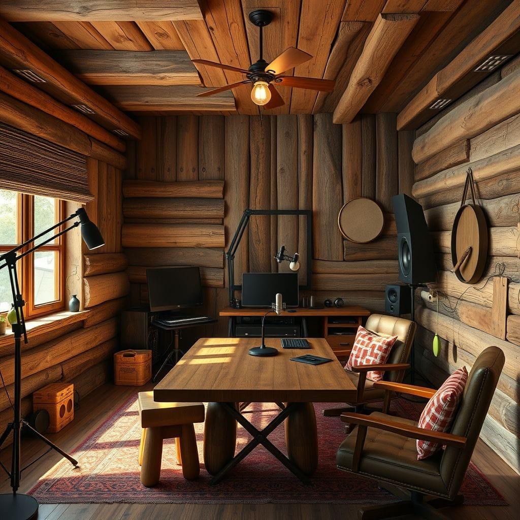 Rustic Podcast Studio design example 2
