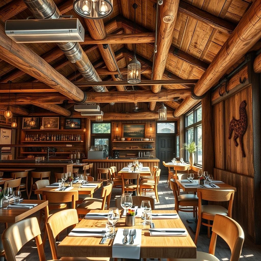 Rustic Restaurant design example 1