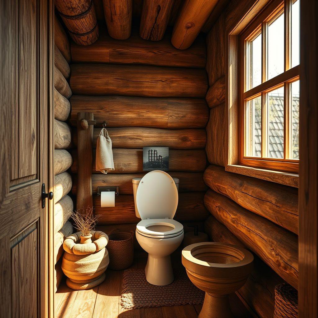 Rustic Toilet design example 3