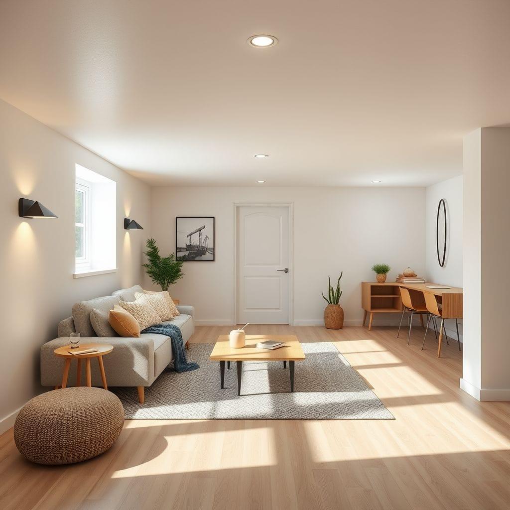 Scandinavian Basement design example 1