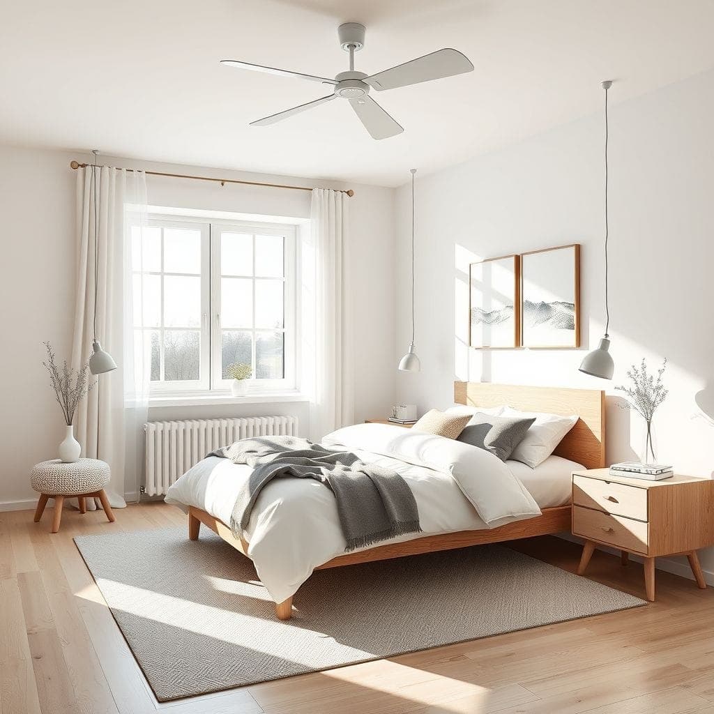 Scandinavian Bedroom design example 1