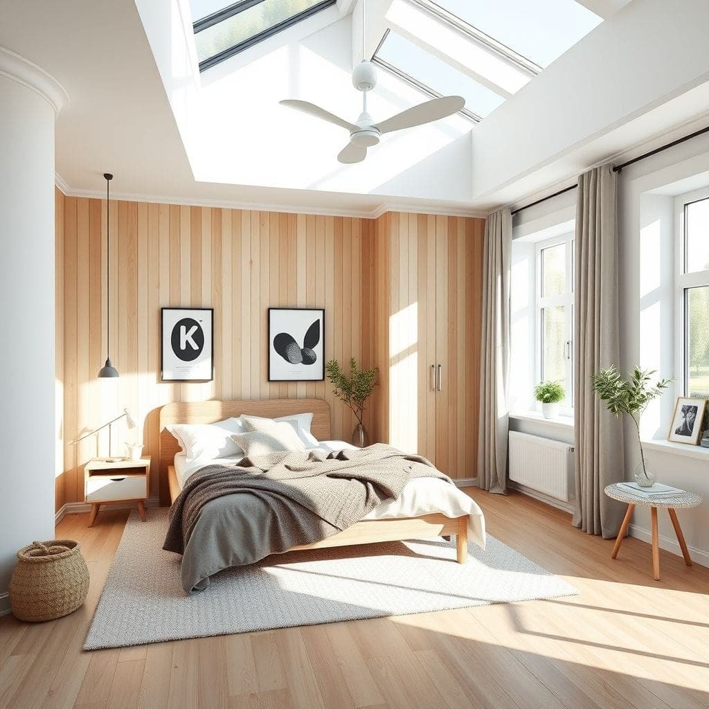 Scandinavian Bedroom design example 4