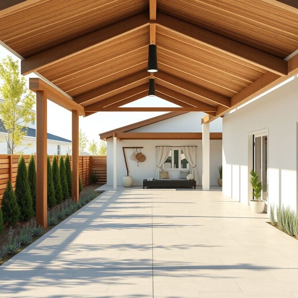 Scandinavian Carport design example 1