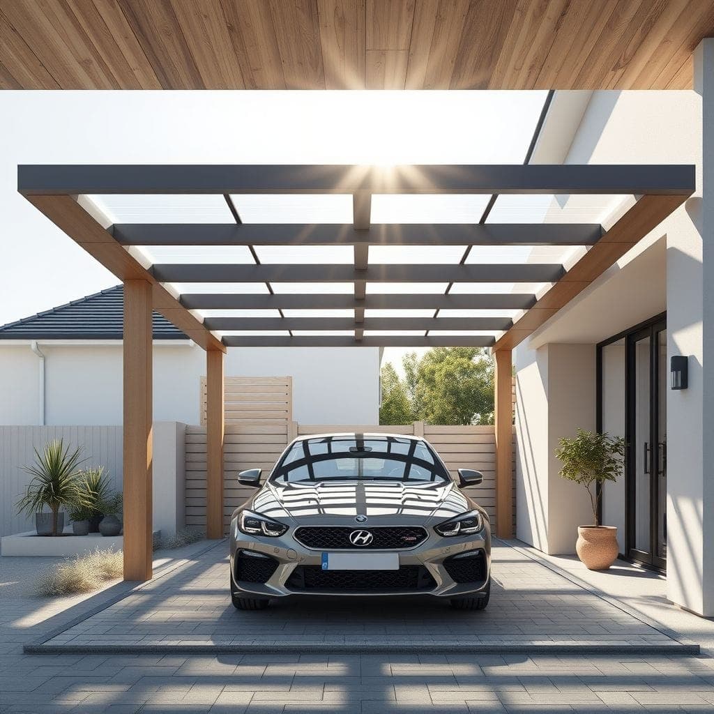 Scandinavian Carport design example 4