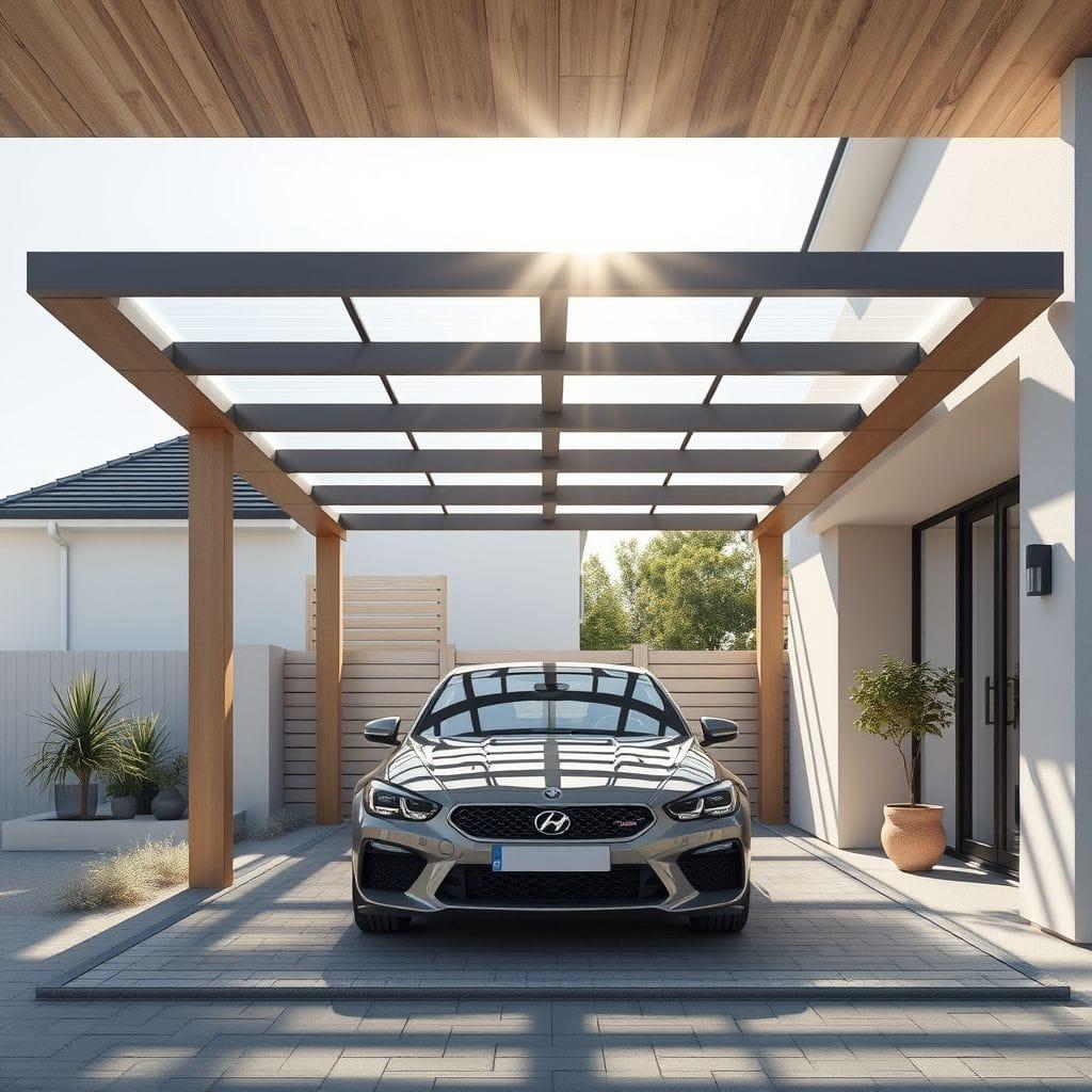 Scandinavian Carport design example 4