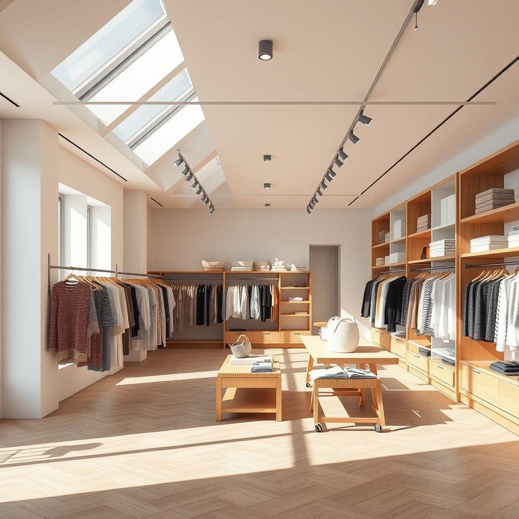 Scandinavian Clothing Store design example 1
