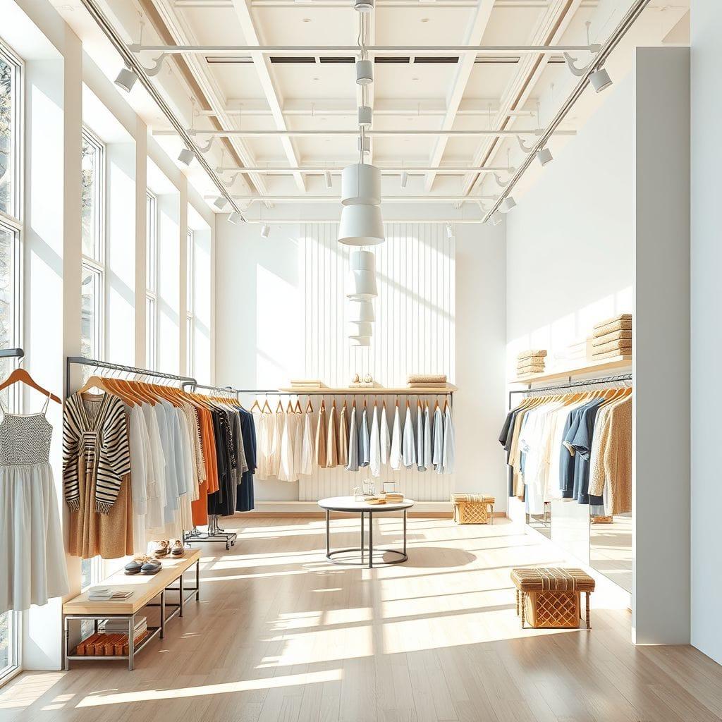 Scandinavian Clothing Store design example 2