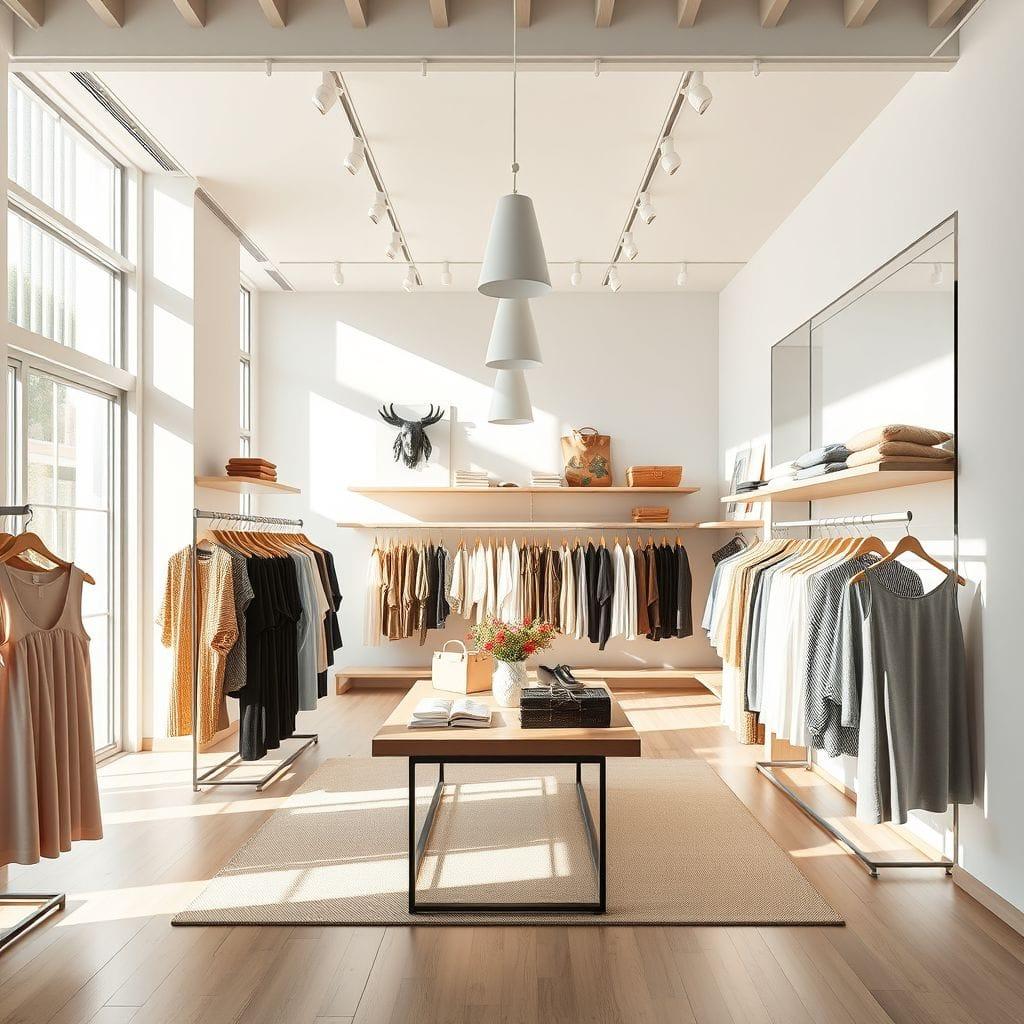 Scandinavian Clothing Store design example 3