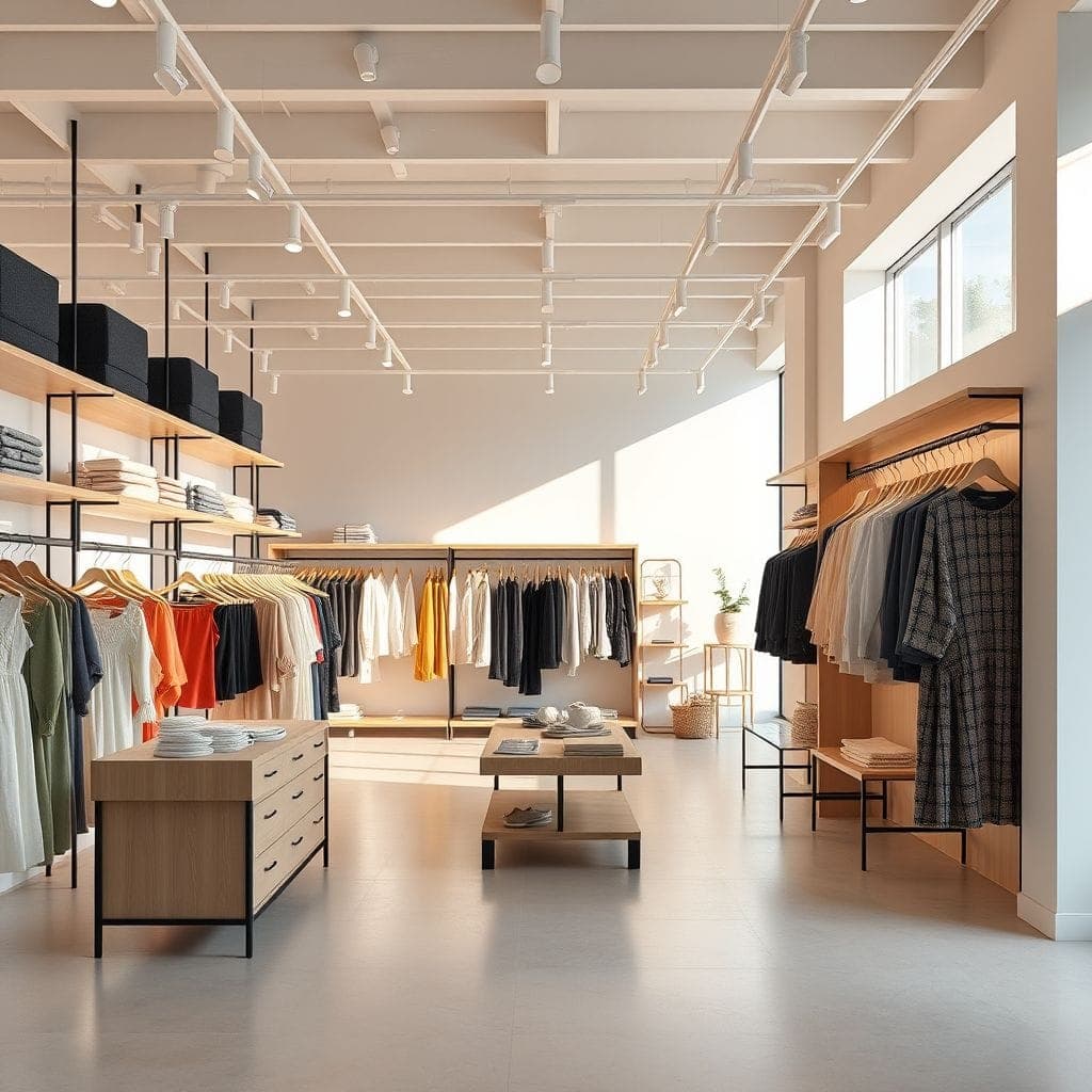 Scandinavian Clothing Store design example 4