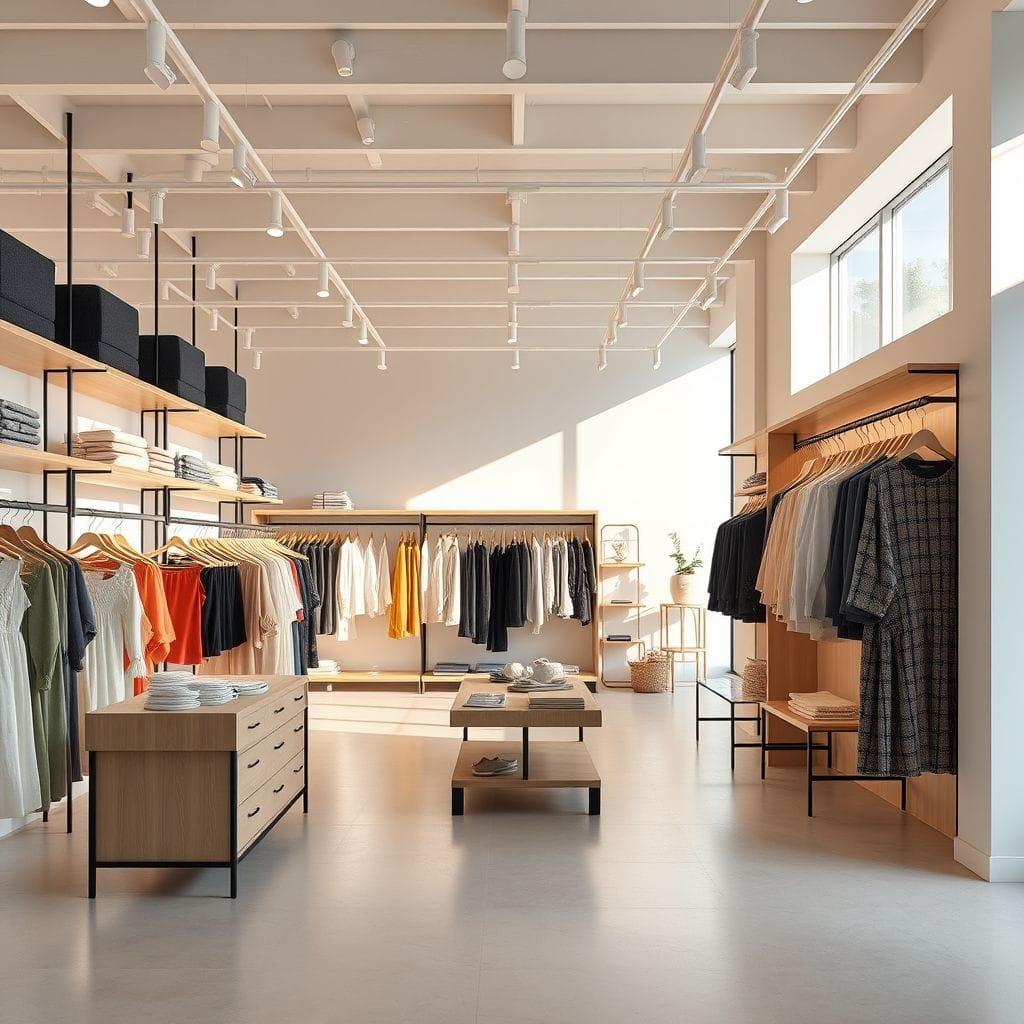 Scandinavian Clothing Store design example 4
