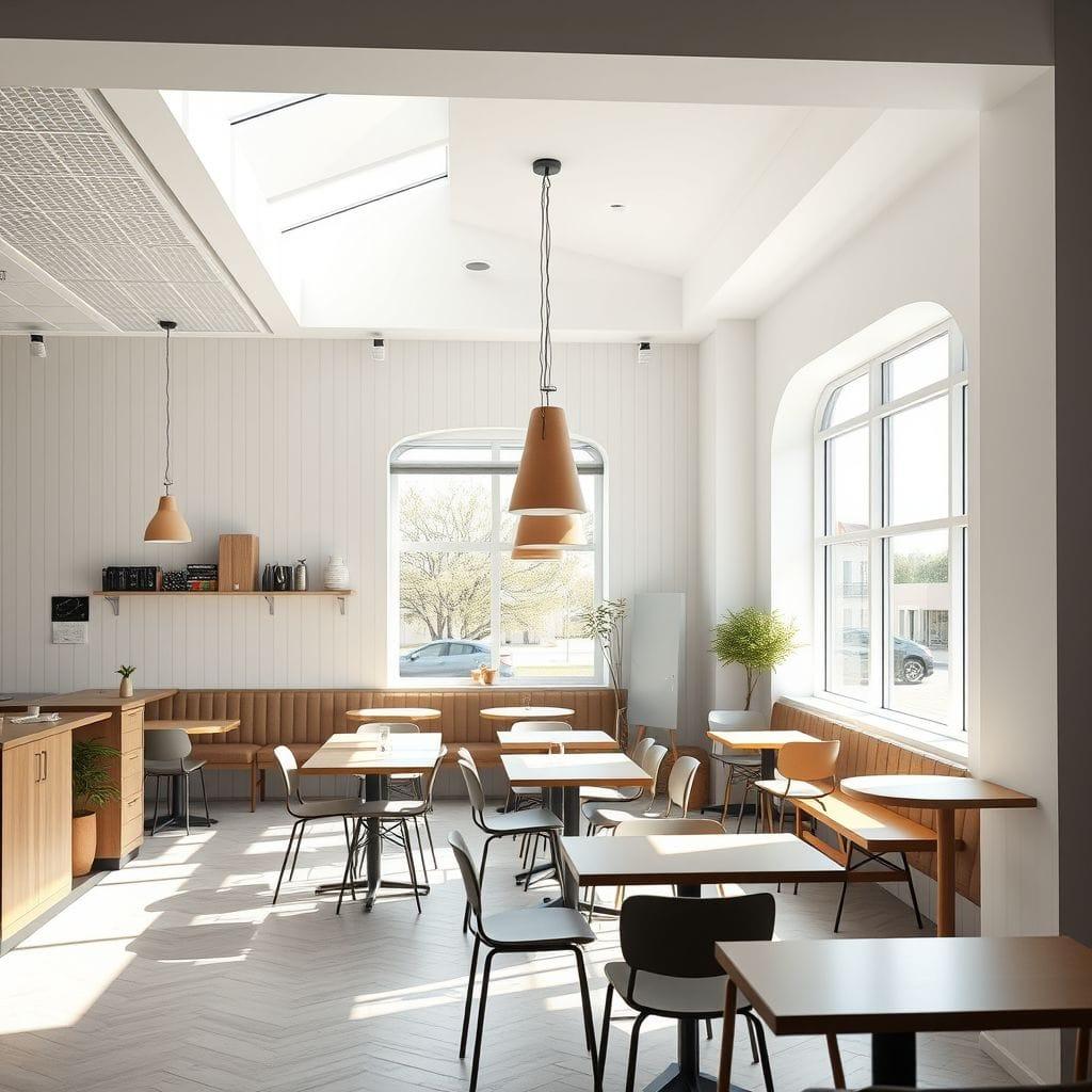 Scandinavian Coffee Shop design example 1