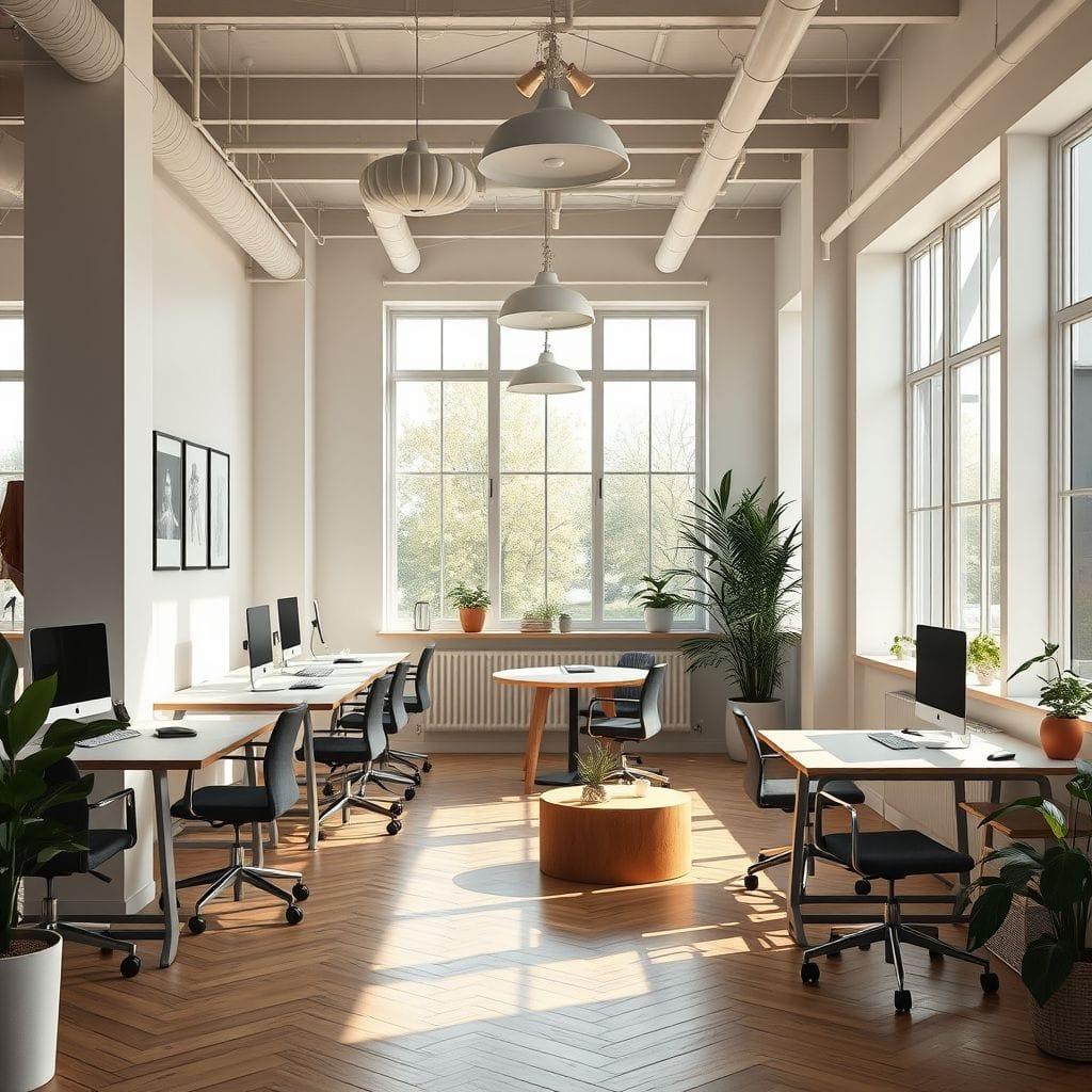 Scandinavian Coworking Space design example 1