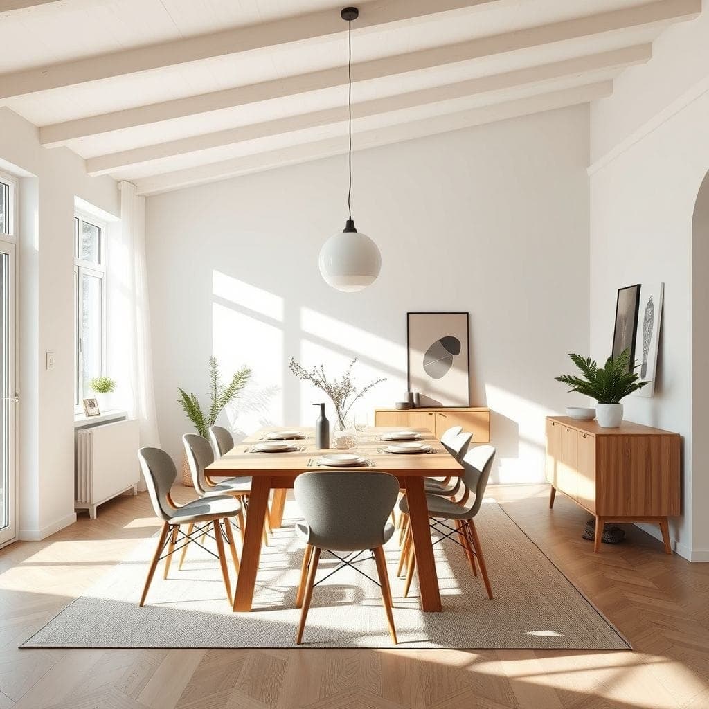 Scandinavian Dining Room design example 1