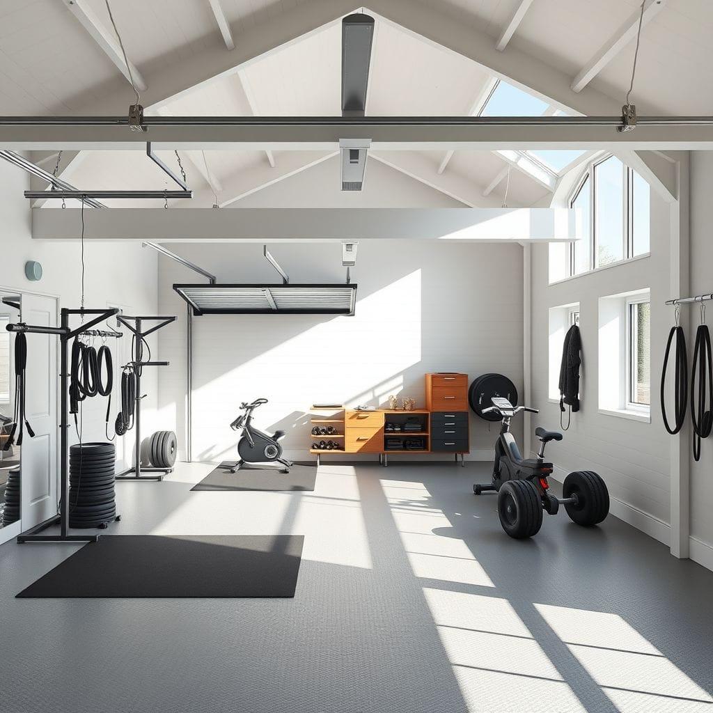 Scandinavian Garage Gym design example 1
