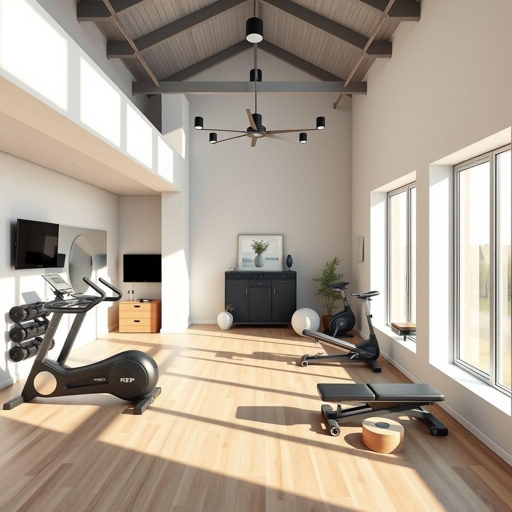 Scandinavian Home Gym design example 4