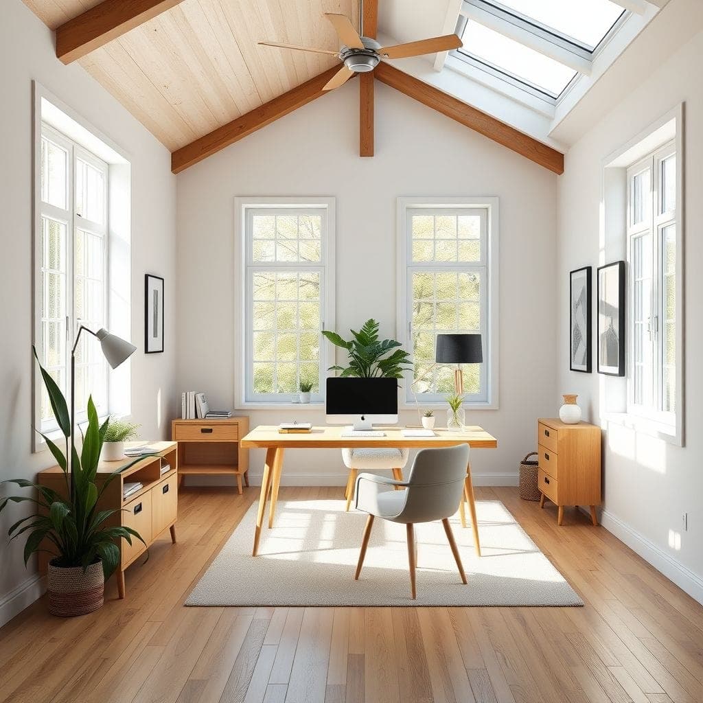 Scandinavian Home Office design example 2