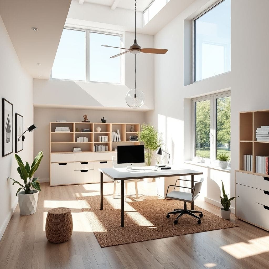 Scandinavian Home Office design example 3