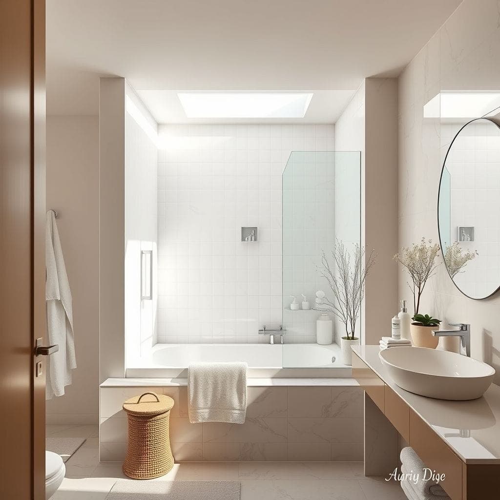 Scandinavian Hotel Bathroom design example 2