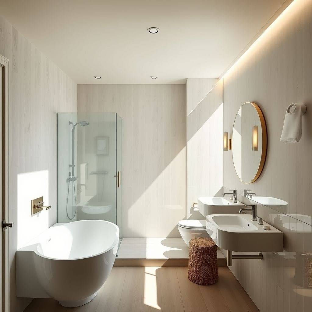 Scandinavian Hotel Bathroom design example 4