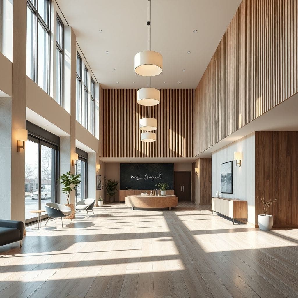 Scandinavian Hotel Lobby design example 3