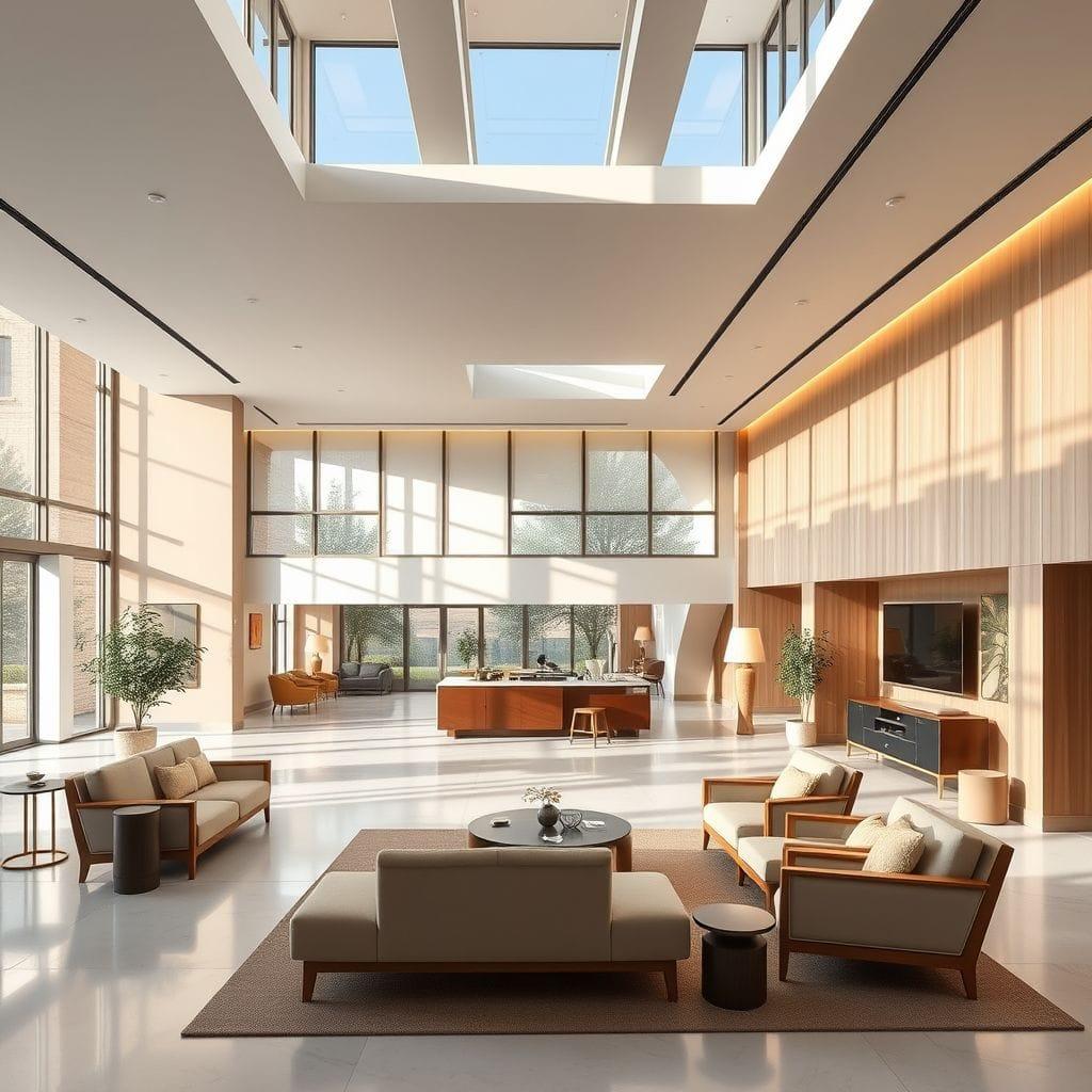 Scandinavian Hotel Lobby design example 4