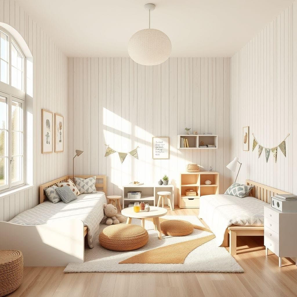 Scandinavian Kids Room design example 1
