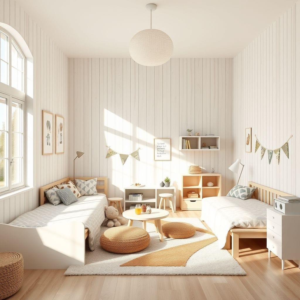 Scandinavian Kids Room design example 1