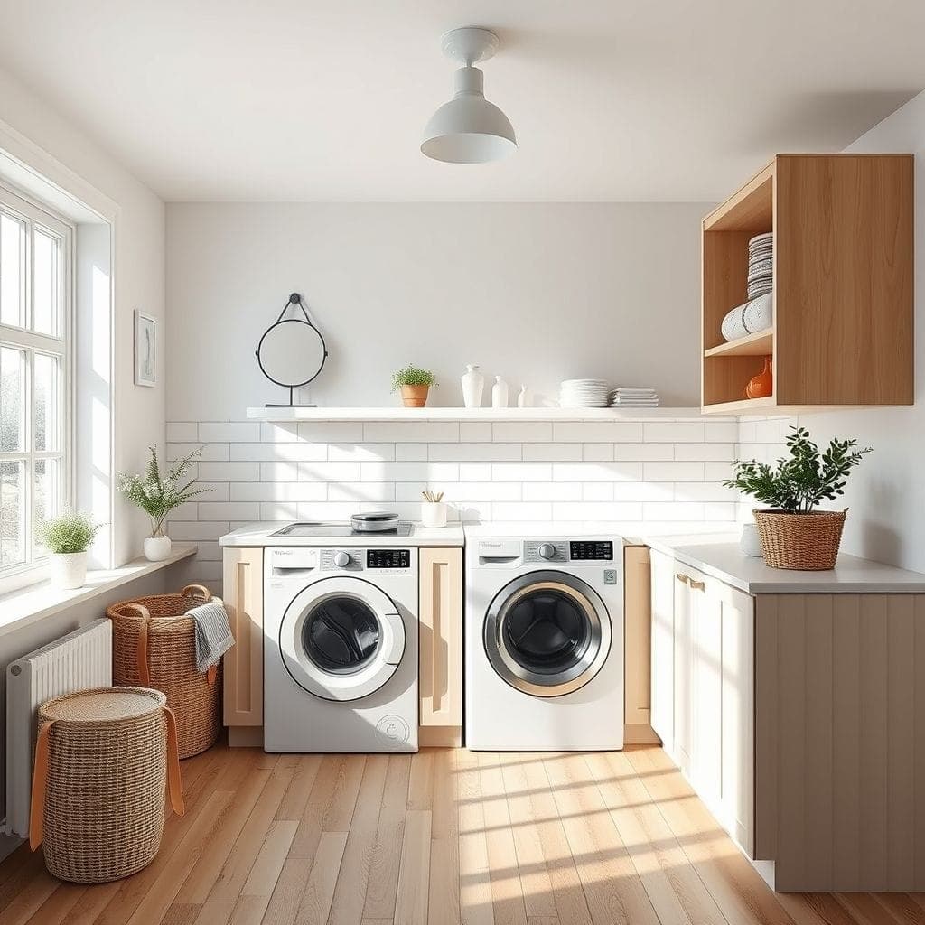 Scandinavian Laundry Room design example 4