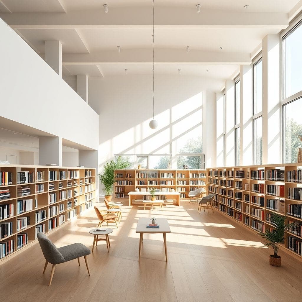 Scandinavian Library design example 2