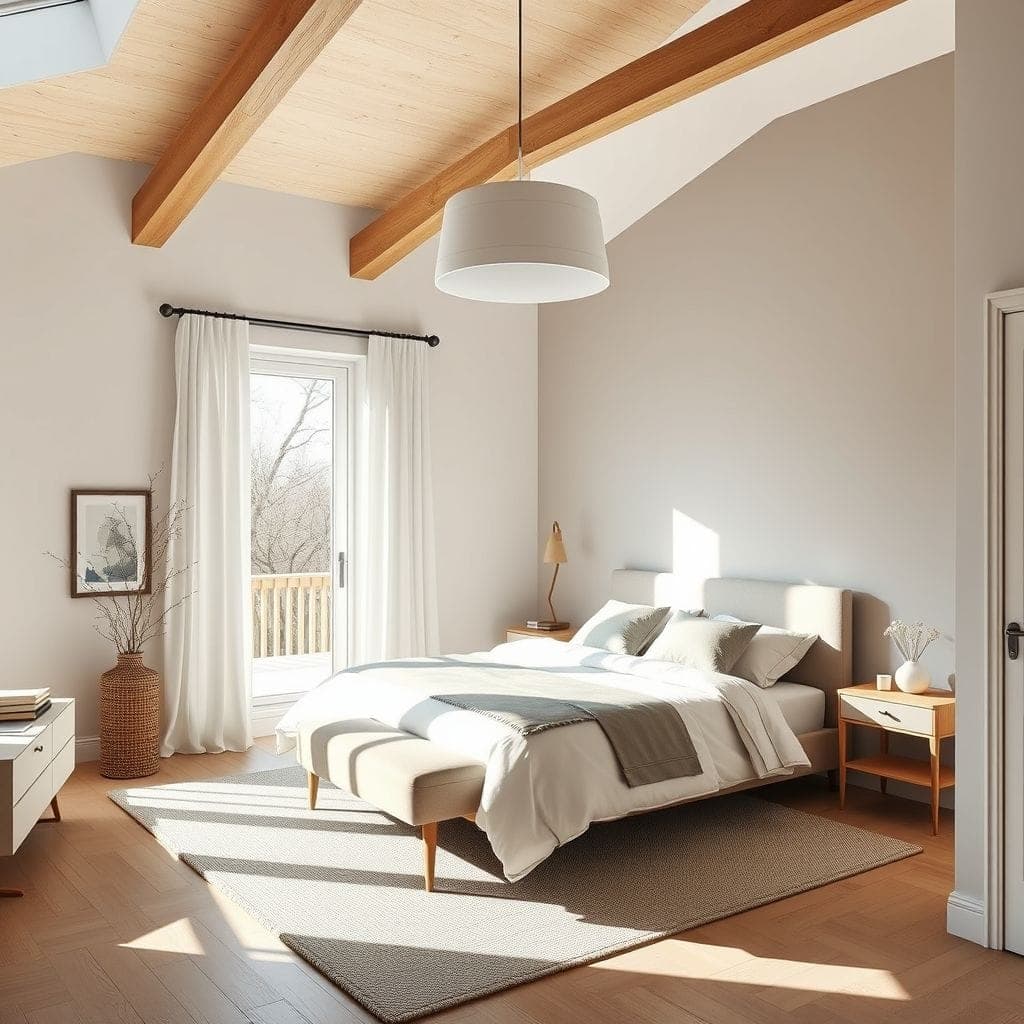 Scandinavian Master Bedroom design example 2