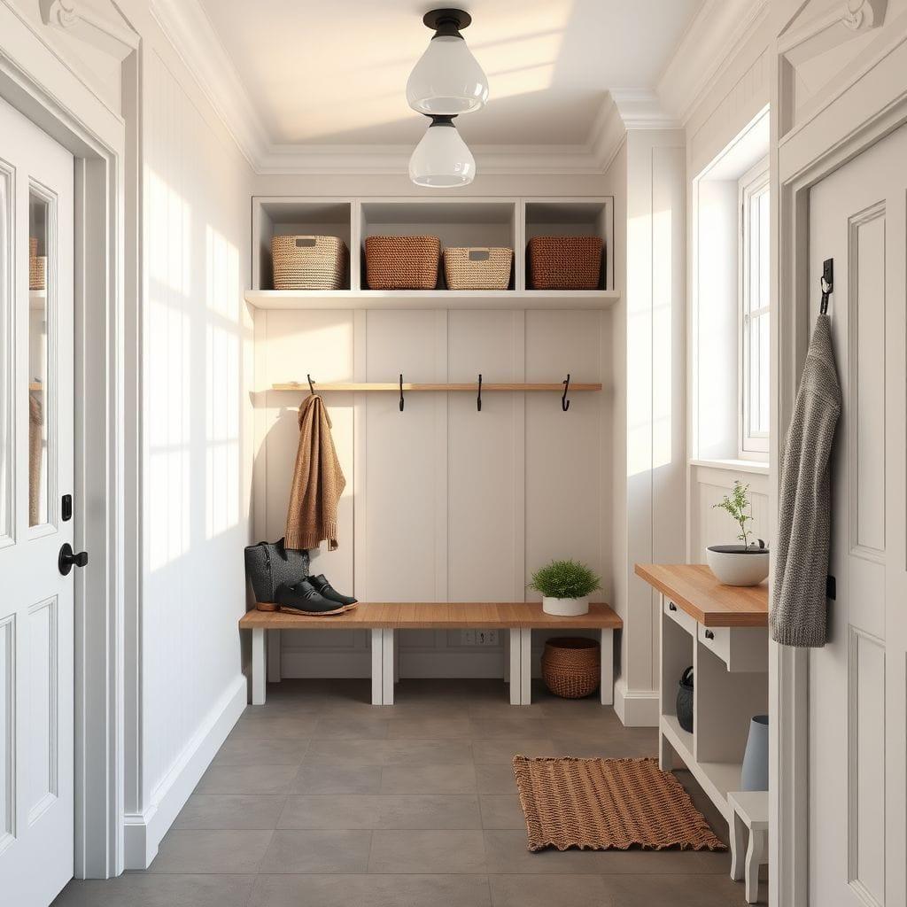 Scandinavian Mudroom design example 1