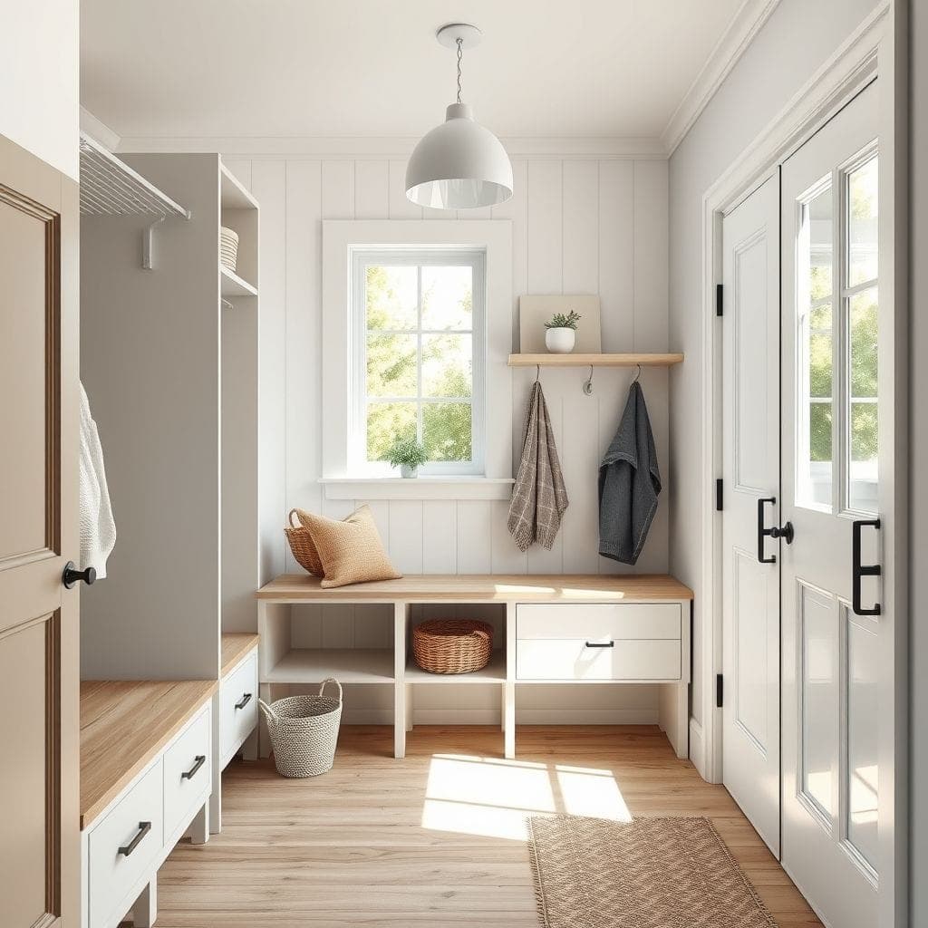 Scandinavian Mudroom design example 3