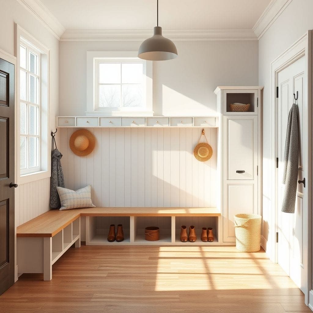 Scandinavian Mudroom design example 4