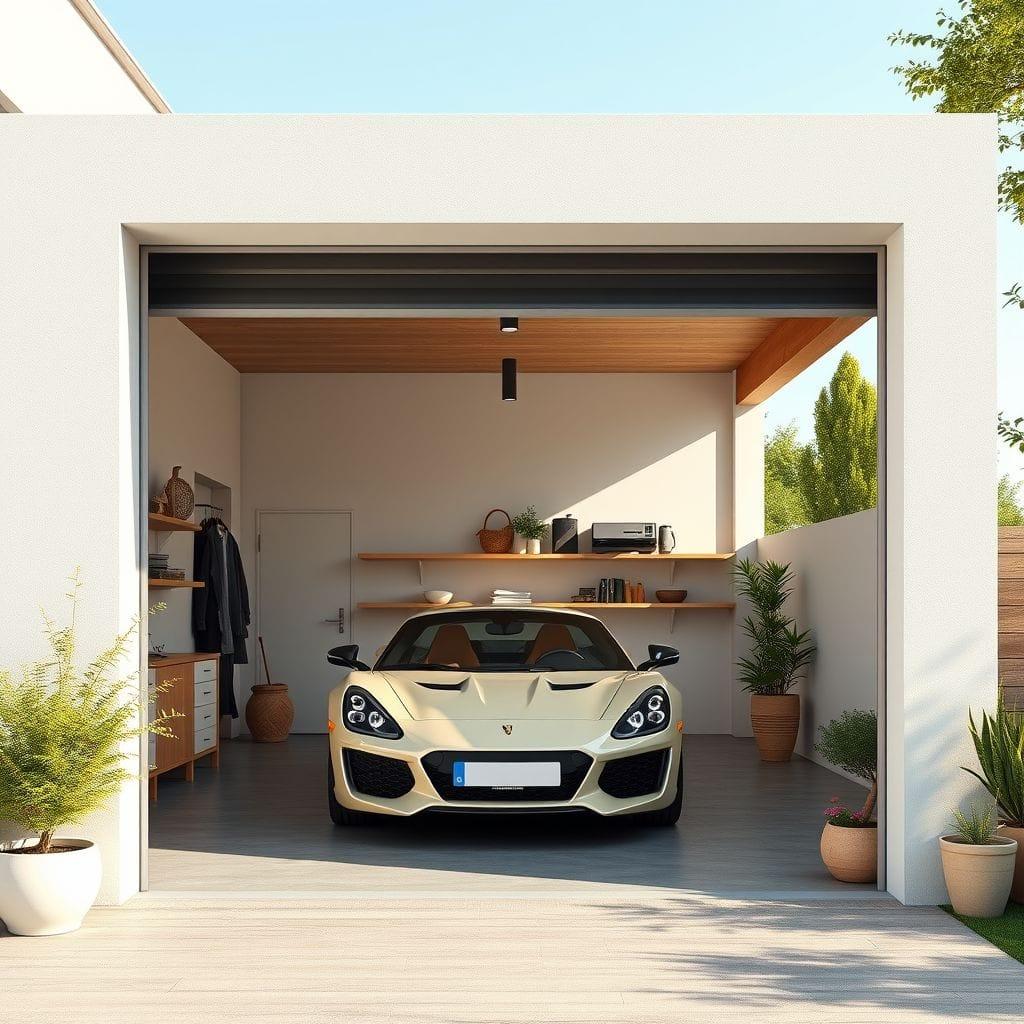 Scandinavian Outdoor Garage design example 1