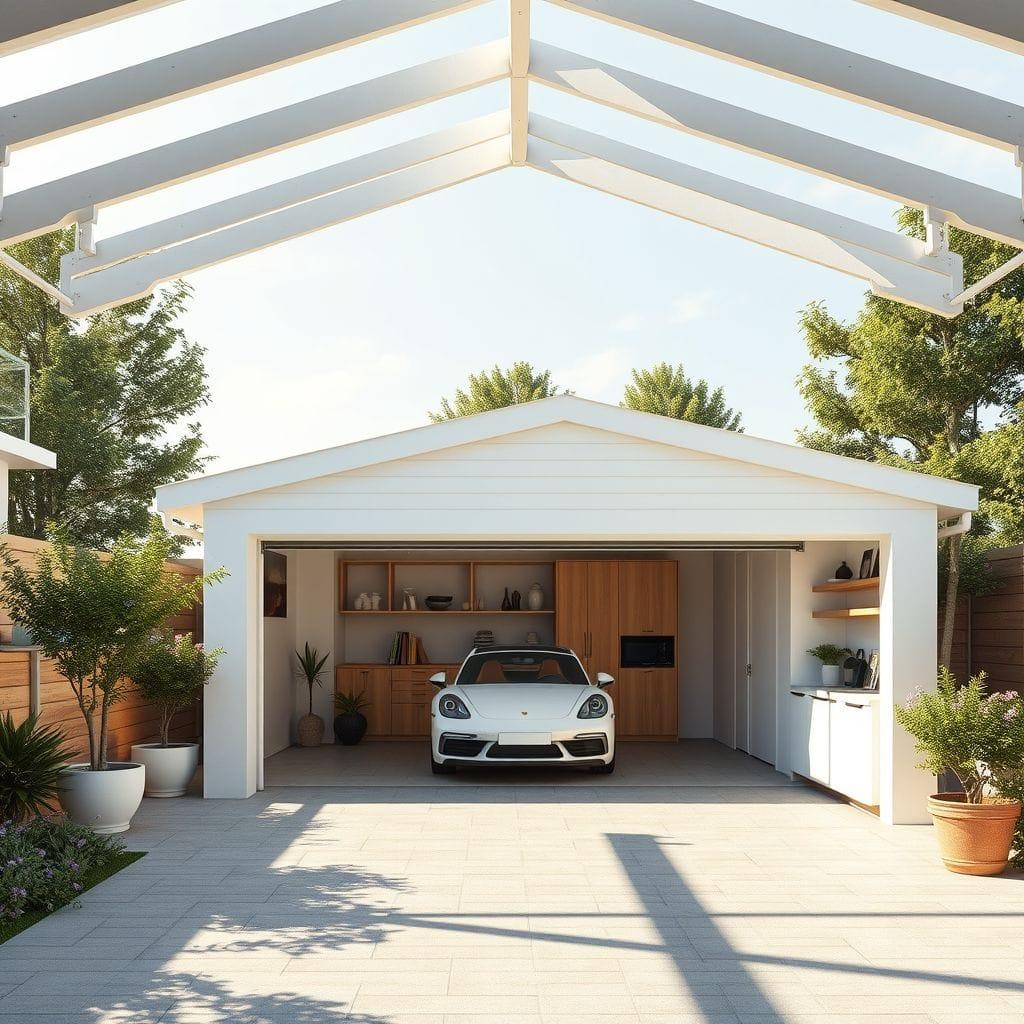 Scandinavian Outdoor Garage design example 2
