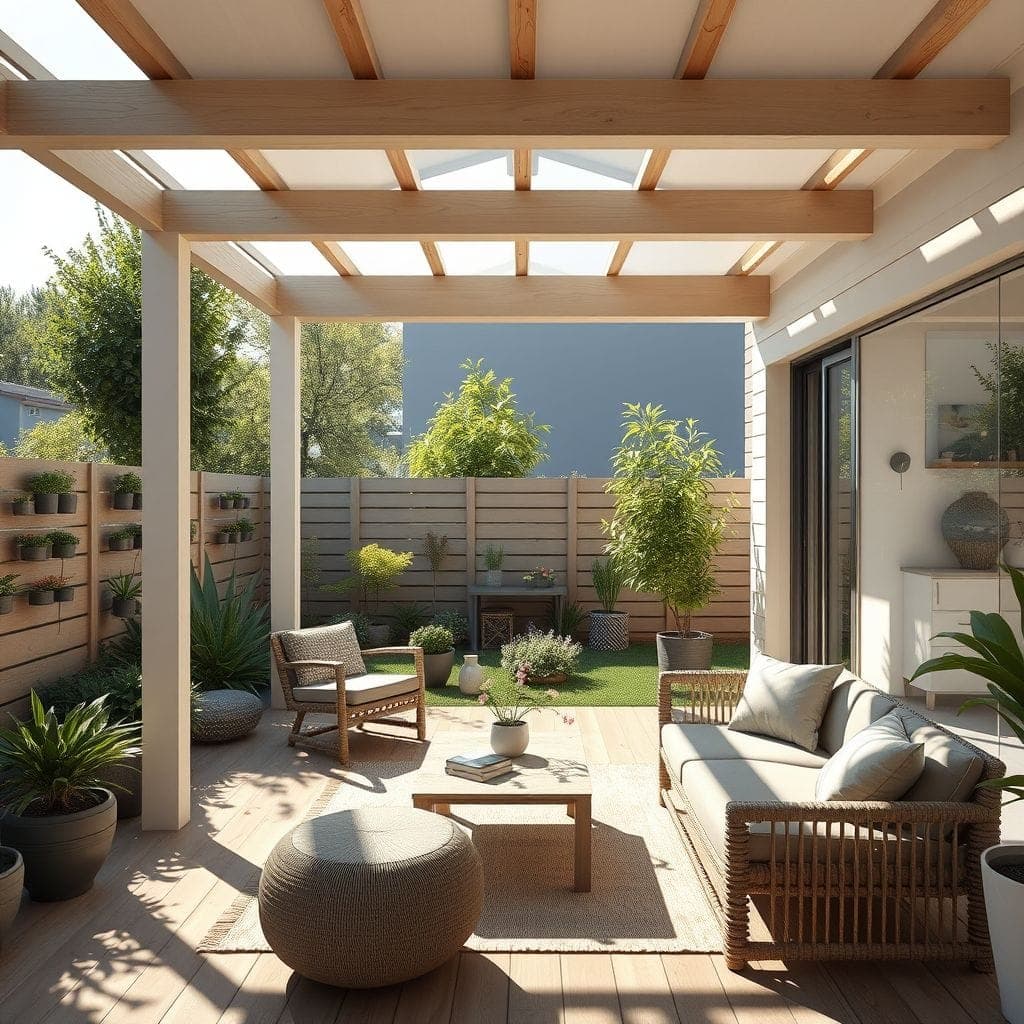 Scandinavian Outdoor Garden design example 4